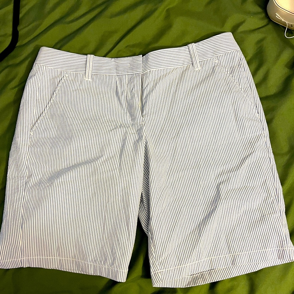 J. Crew Factory Seersucker Bermuda shorts NWT